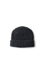Alex Mütze in Grey Flanell – chunky Kaschmir Beanie von WARM ME