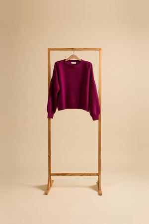 Camille Pull coloris Raspberry Radiance – cachemire WARM ME