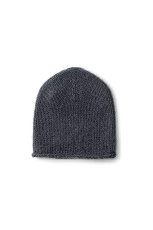 Lotti Mütze in Anthracite – fein gerippte Kaschmir Beanie von WARM ME