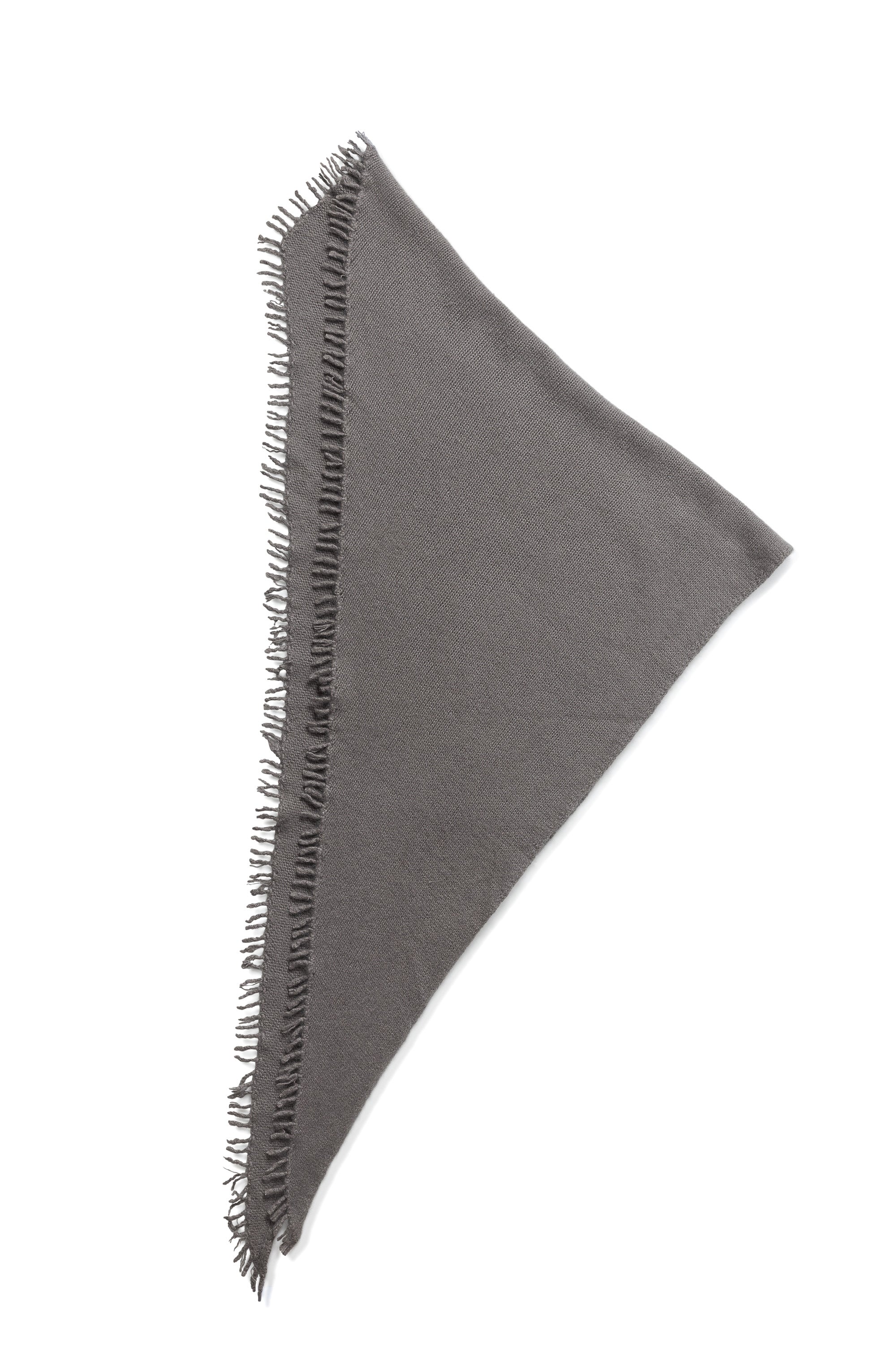 Peach Schal in Dark Full Grey – gefilztes Cashmere Tuch von WARM ME