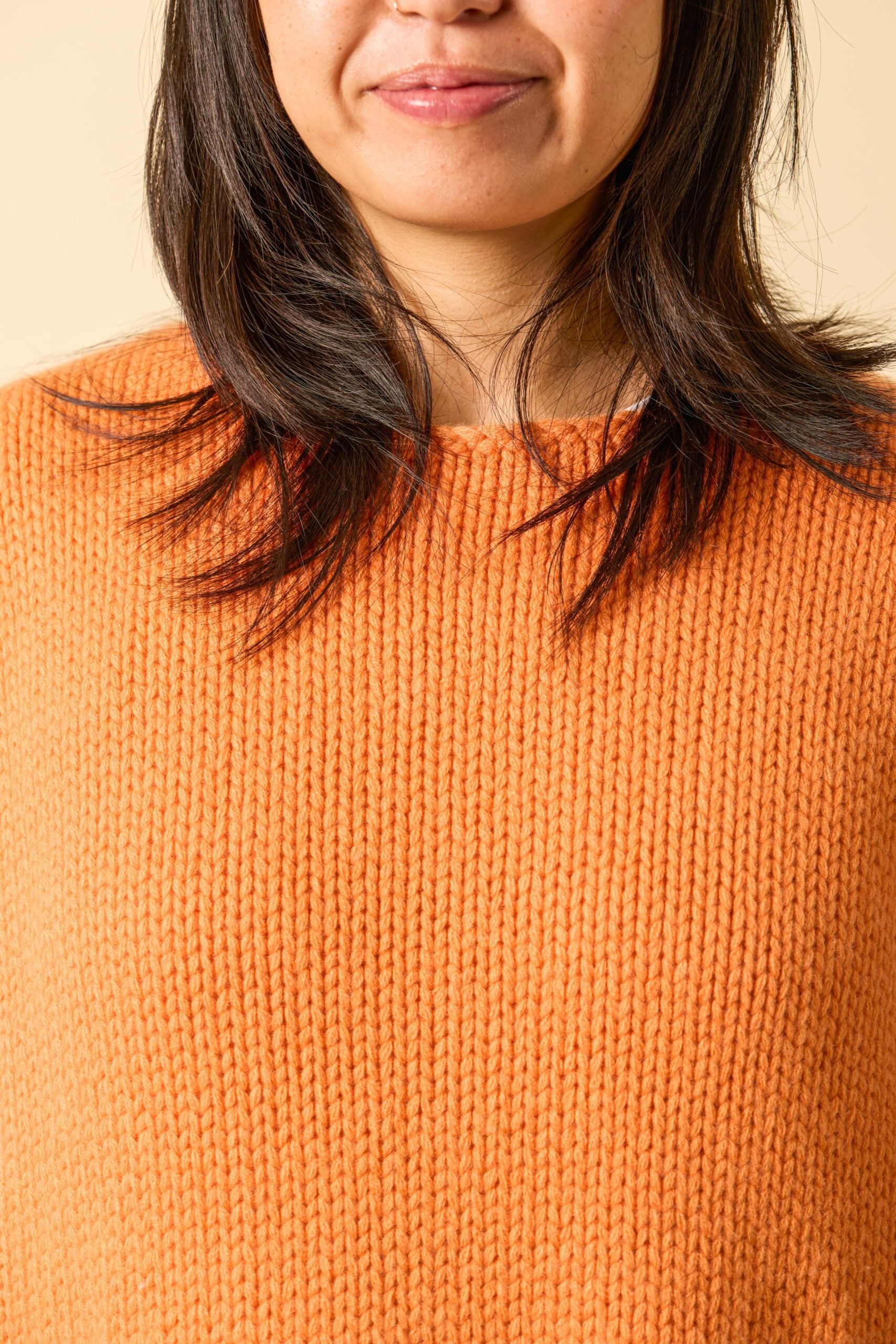 Suri Top Strickdetail Nahaufnahme – mongolischer Kaschmir WARM ME
