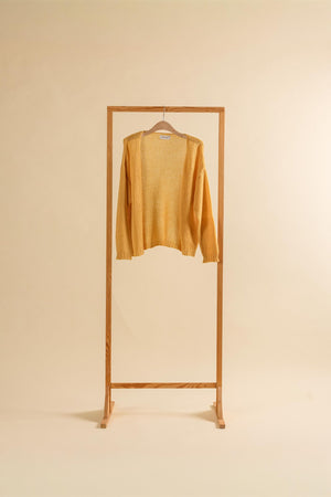 Vina Cardigan in Butter Yellow – Kaschmir Strickjacke von WARM ME