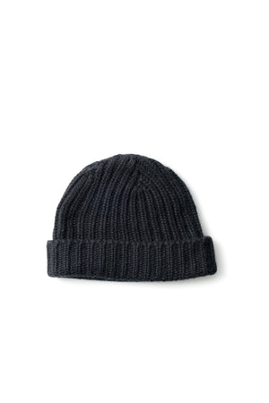 Alex Mütze in Schwarz – chunky Kaschmir Beanie von WARM ME