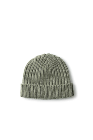 Alex Mütze in Deep Lichen – chunky Kaschmir Beanie von WARM ME