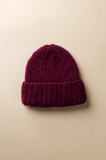 Ari Twisted Mütze in Fig Variation – handgestrickte Kaschmir Beanie WARM ME