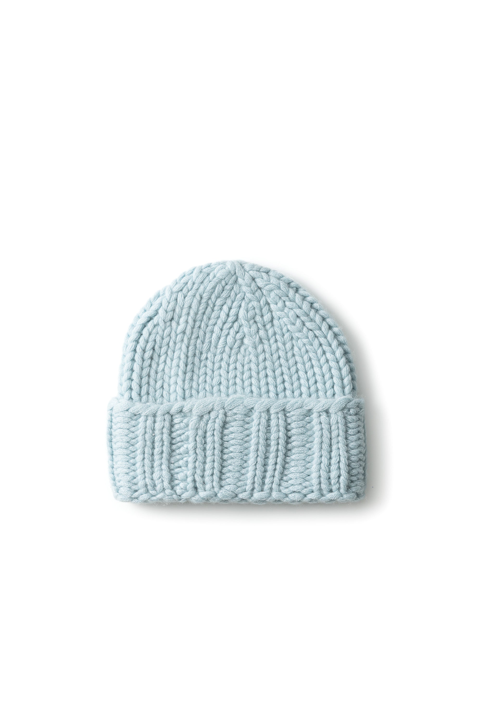 Ari Mütze in Ether – handgestrickte Kaschmir Beanie von WARM ME