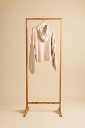 Camille Hoodie in Slightly Pink, Rückansicht – WARM ME Kaschmir
