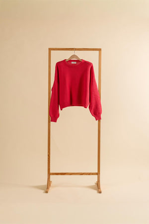 Camille Pullover in Vibrant Pink – WARM ME Kaschmir