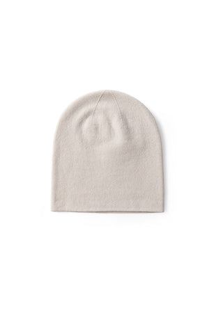 Damian Bonnet coloris White Alyssum – bonnet fin en cachemire de WARM ME