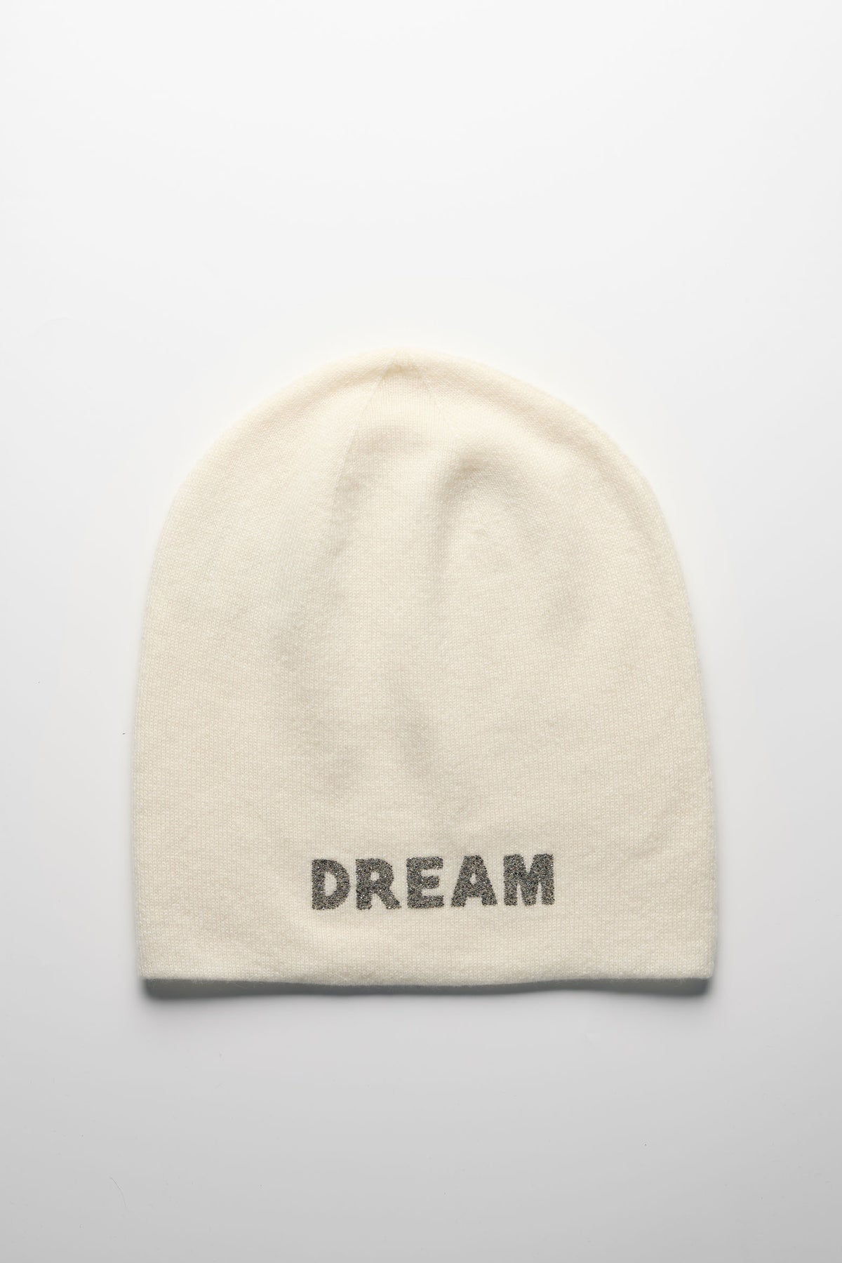 Damian DREAM Mütze in Blanc mit Kristallen – WARM ME Kaschmir