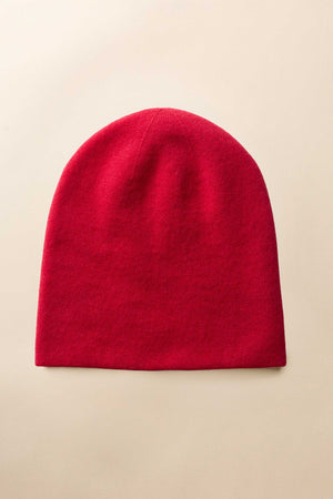 Damian Mütze in Barberry Rot – Kaschmir Beanie von WARM ME
