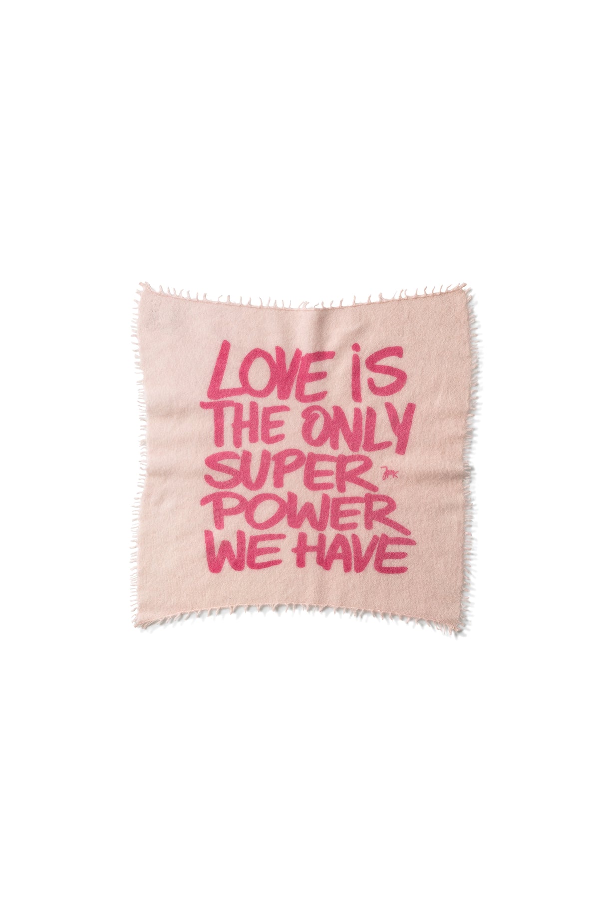 Felix LOVE Kaschmirschal in Lotus / Fruit Dove, Kunst-Collab WARM ME x Studio JFK