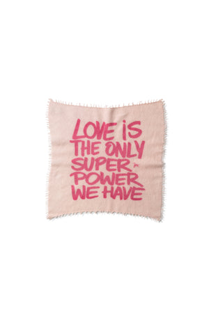 Felix LOVE Kaschmirschal in Lotus / Fruit Dove, Kunst-Collab WARM ME x Studio JFK