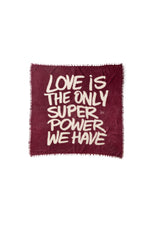 Francoise LOVE Kaschmirschal 105×105 in Maroon Banner / White Alyssum, WARM ME x Studio JFK