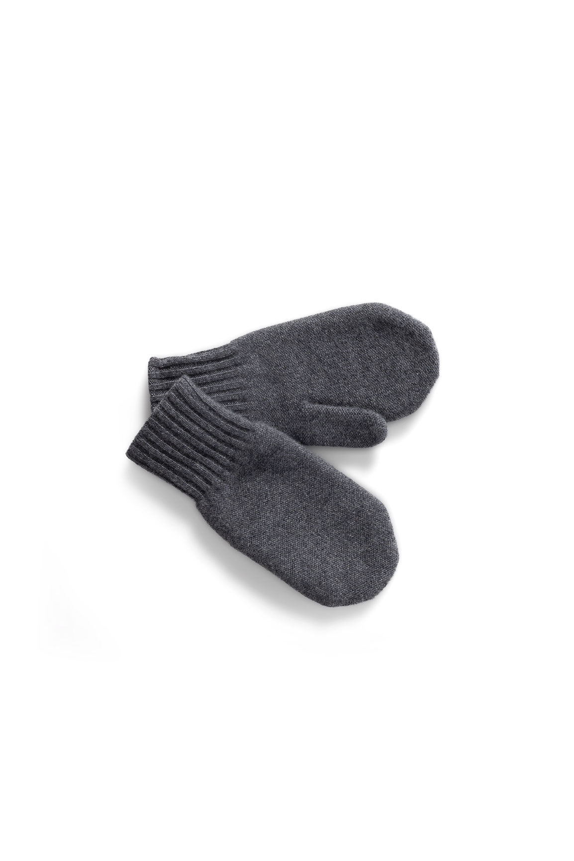 Cashmere mittens in Dark Grey Melange – cashmere gloves by WARM ME