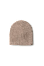 Lotti Mütze in Chocolate Malt – fein gerippte Kaschmir Beanie von WARM ME