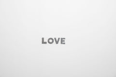 Love · Crystal Fabric · Silber