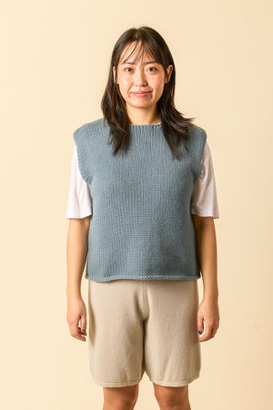 Suri Top in Flint Stone mit Kaja T-Shirt – WARM ME Kaschmir Styling
