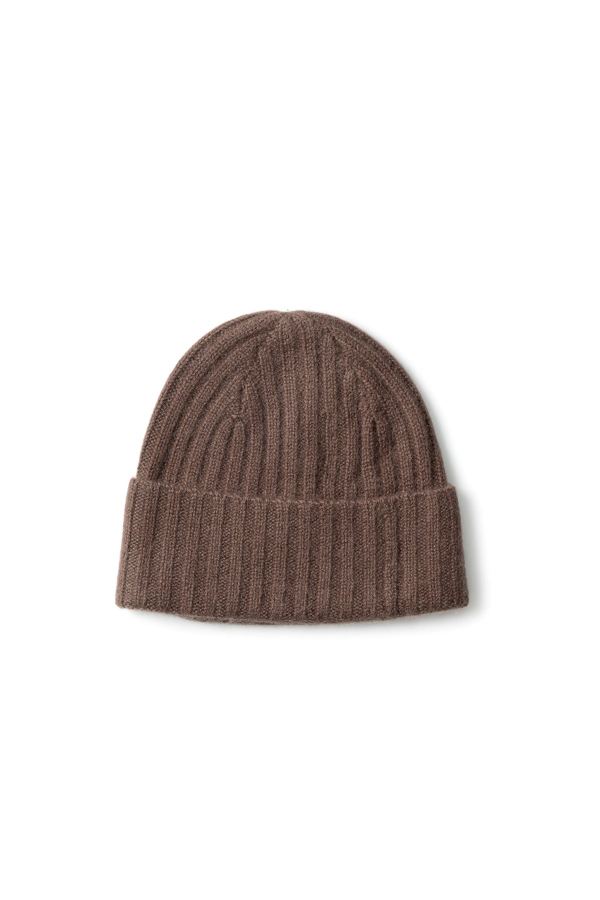 Popeye Mütze in French Roast Detailansicht – Kaschmir Beanie von WARM ME