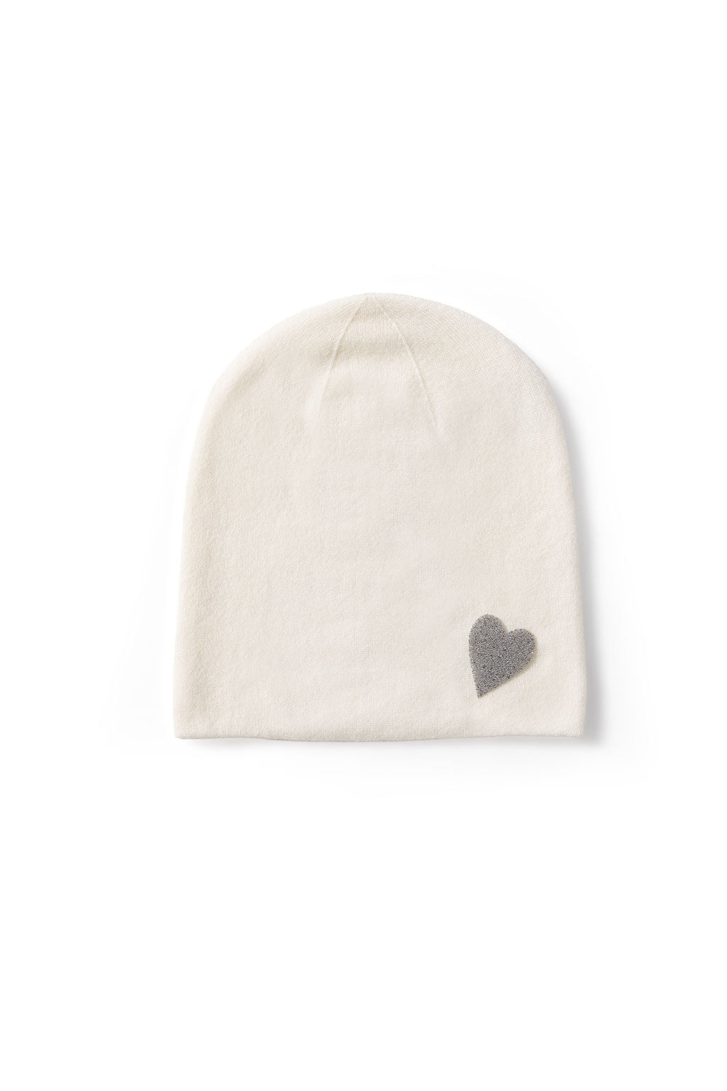Kristallelement Heart Crystal Fabric Silber – Mützen-Personalisierung von WARM ME