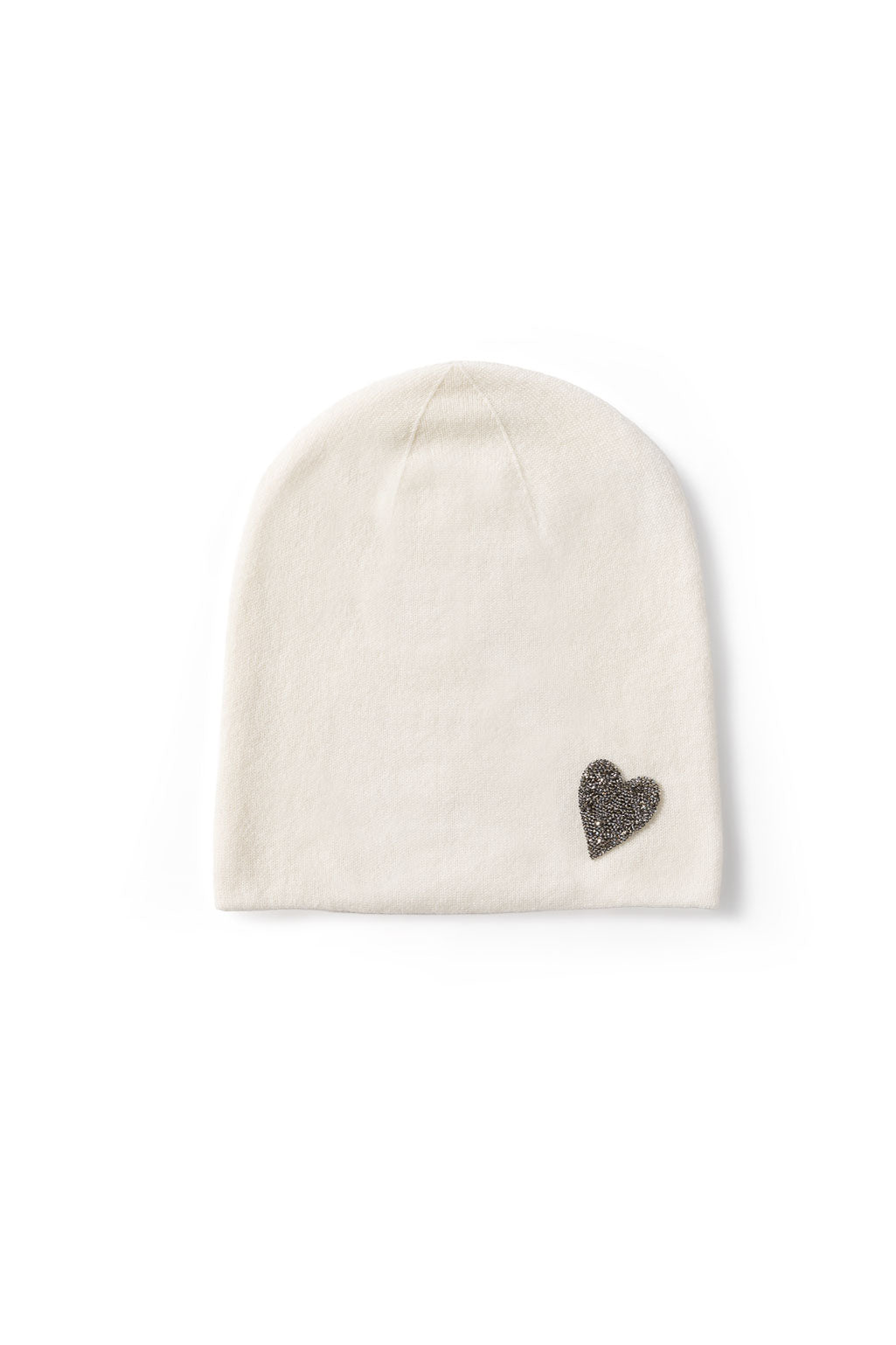 Kristallelement Heart Crystal Rock Silber – Mützen-Personalisierung von WARM ME