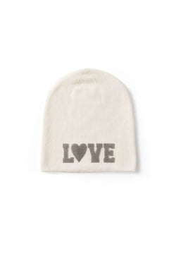 LOVE with Heart · Crystal Fabric · Silver