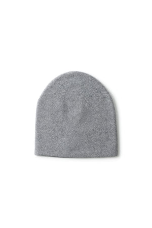 Simplex Mütze in Medium Grey – schlanke Kaschmir Beanie von WARM ME