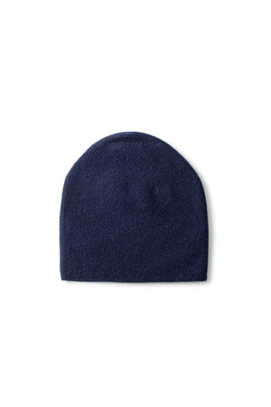 Simplex Mütze in Dark Navy – schlanke Kaschmir Beanie von WARM ME