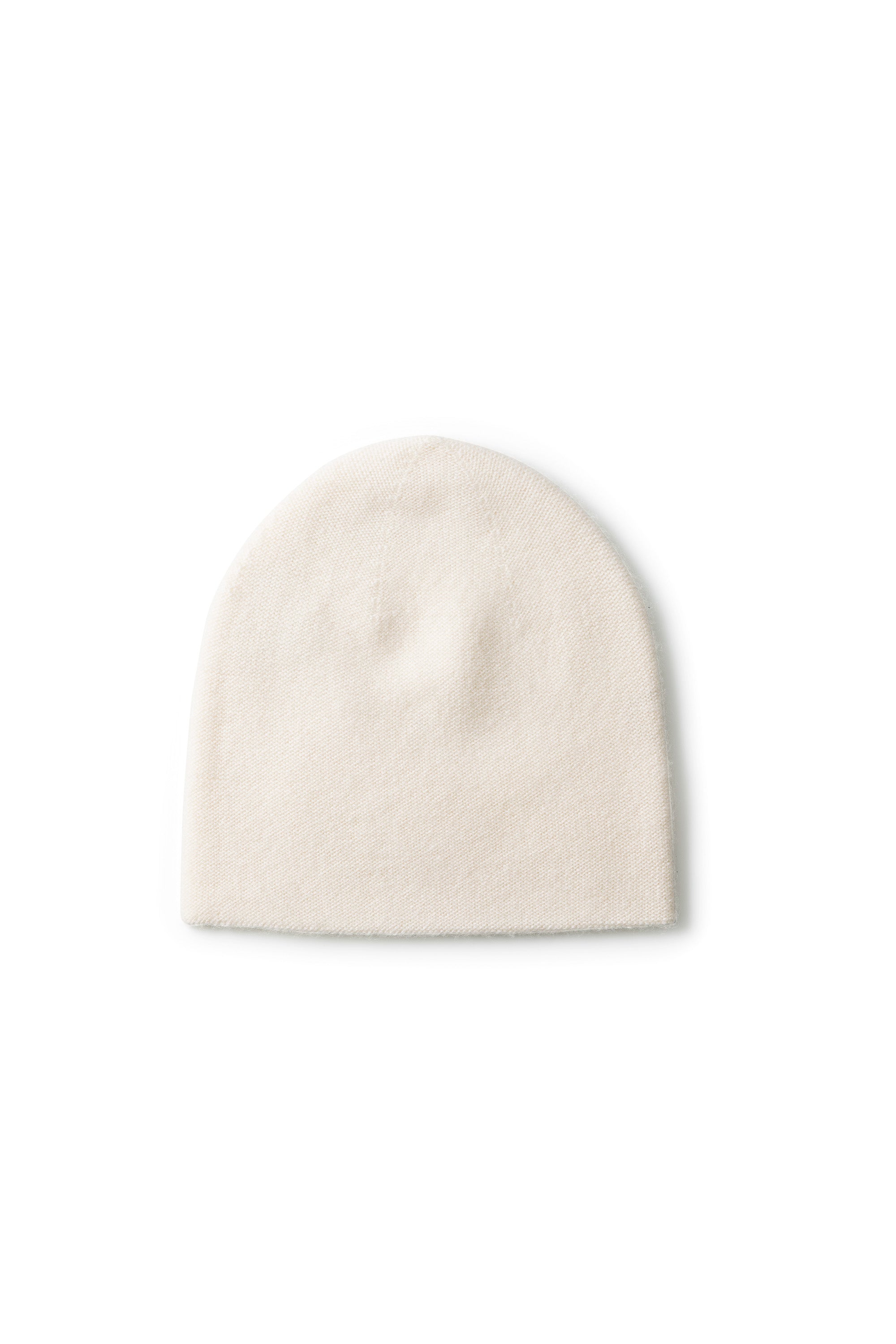 Simplex Mütze in Blanc – schlanke Kaschmir Beanie von WARM ME