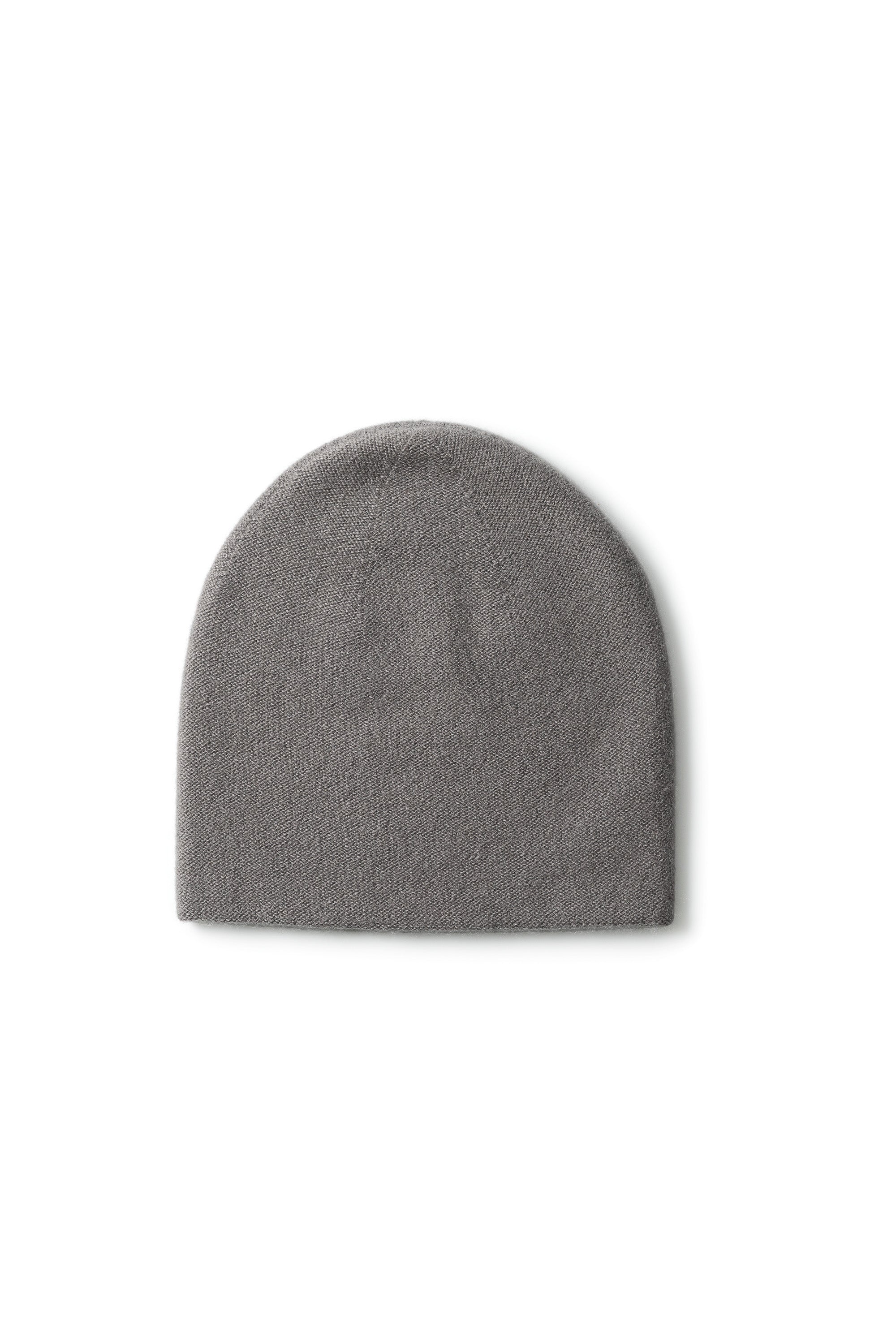 Simplex Mütze in Dark Full Grey – schlanke Kaschmir Beanie von WARM ME