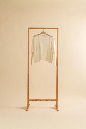 Vina Cardigan in Blanc – Kaschmir Strickjacke von WARM ME