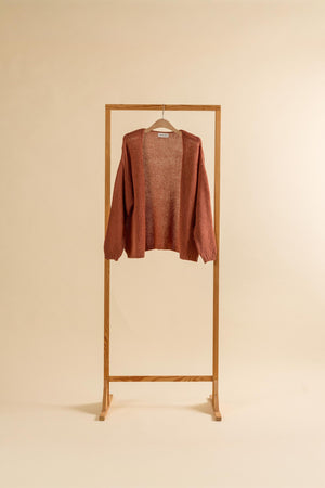 Vina Cardigan in Mocca Mousse – Kaschmir Strickjacke von WARM ME