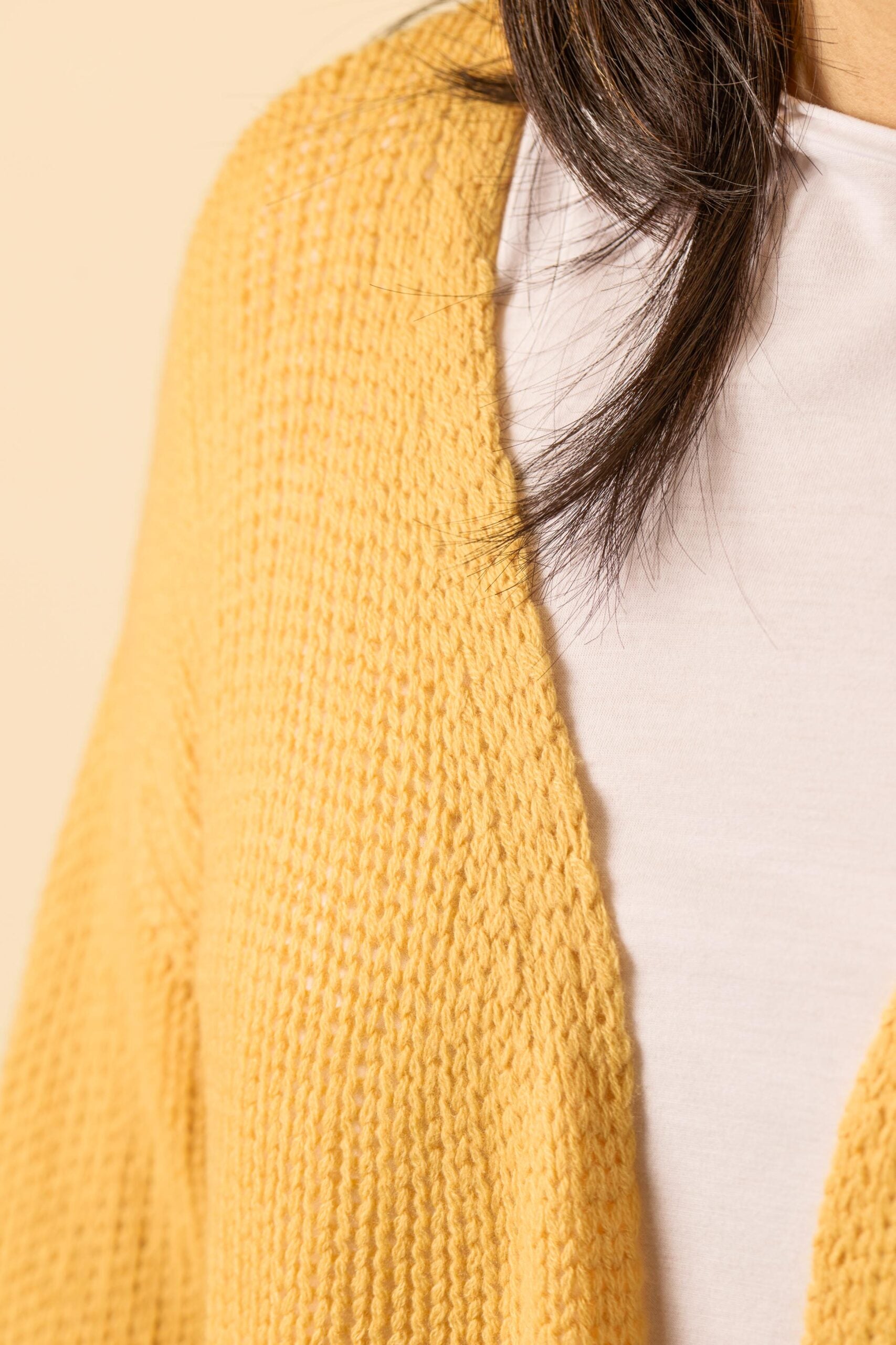 Vina Cardigan Strickdetail Nahaufnahme – mongolischer Kaschmir WARM ME
