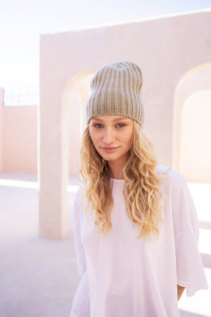 Elder Mütze getragen Lifestyle – gefilzte Kaschmir Beanie WARM ME