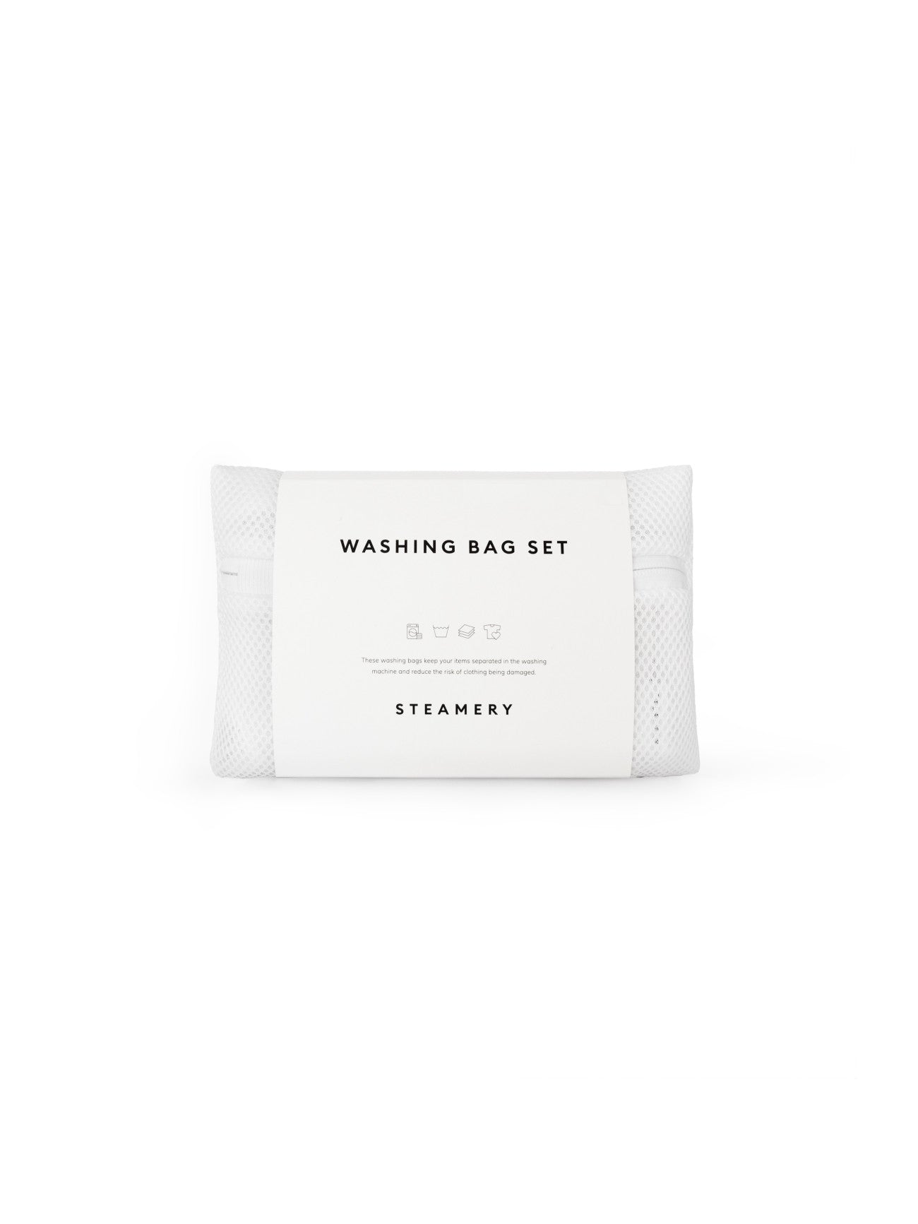 Steamery Wäschesack-Set weiß – schonende Kaschmir-Wäsche von WARM ME